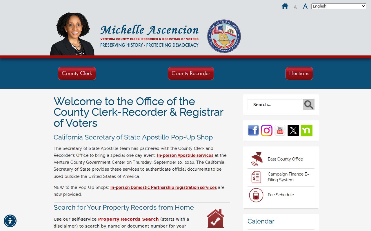 Thousand Oaks residents directory Ventura County Clerk-Recorder services